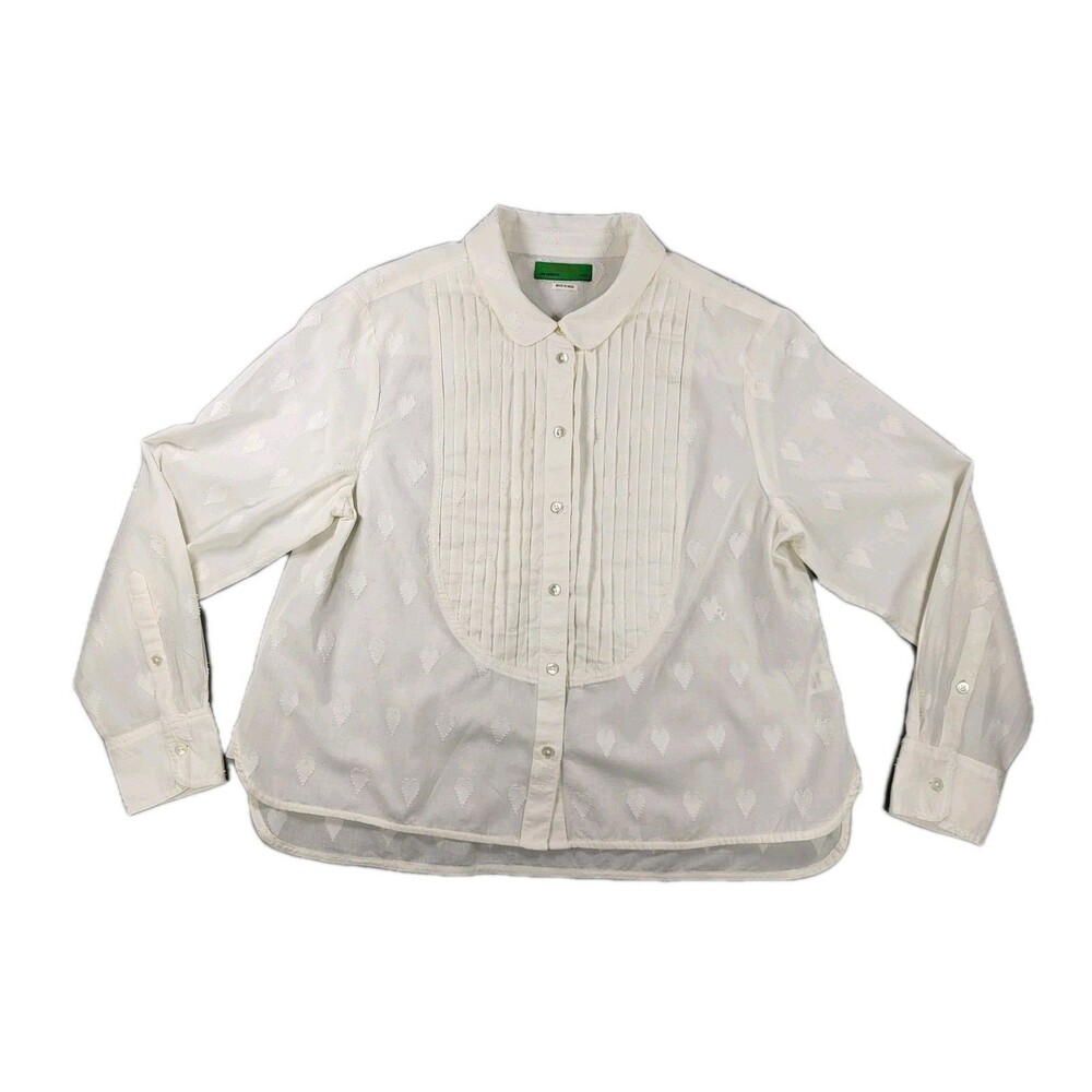 Clare V. Le Tux Button Down Top - SZ L